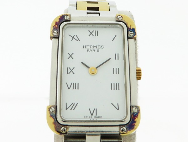 ◇【中古】 【HERMES エルメス】 クロアジュール クォーツ腕時計 CR1.240