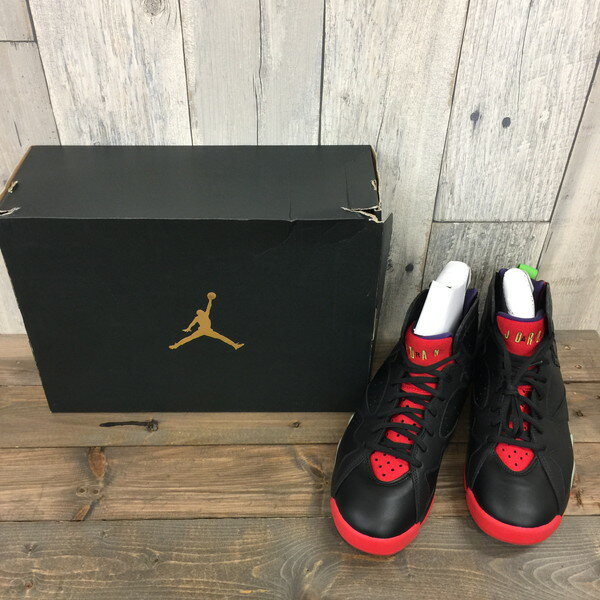 NIKE ナイキ AJ7 RETRO ジョーダン AIRJORDAN 27 ブラック レッド メンズ クツ くつ 靴 シューズ スニーカー ストリート 未使用 古着屋NEXT貝塚店【Aランク】RK1103
