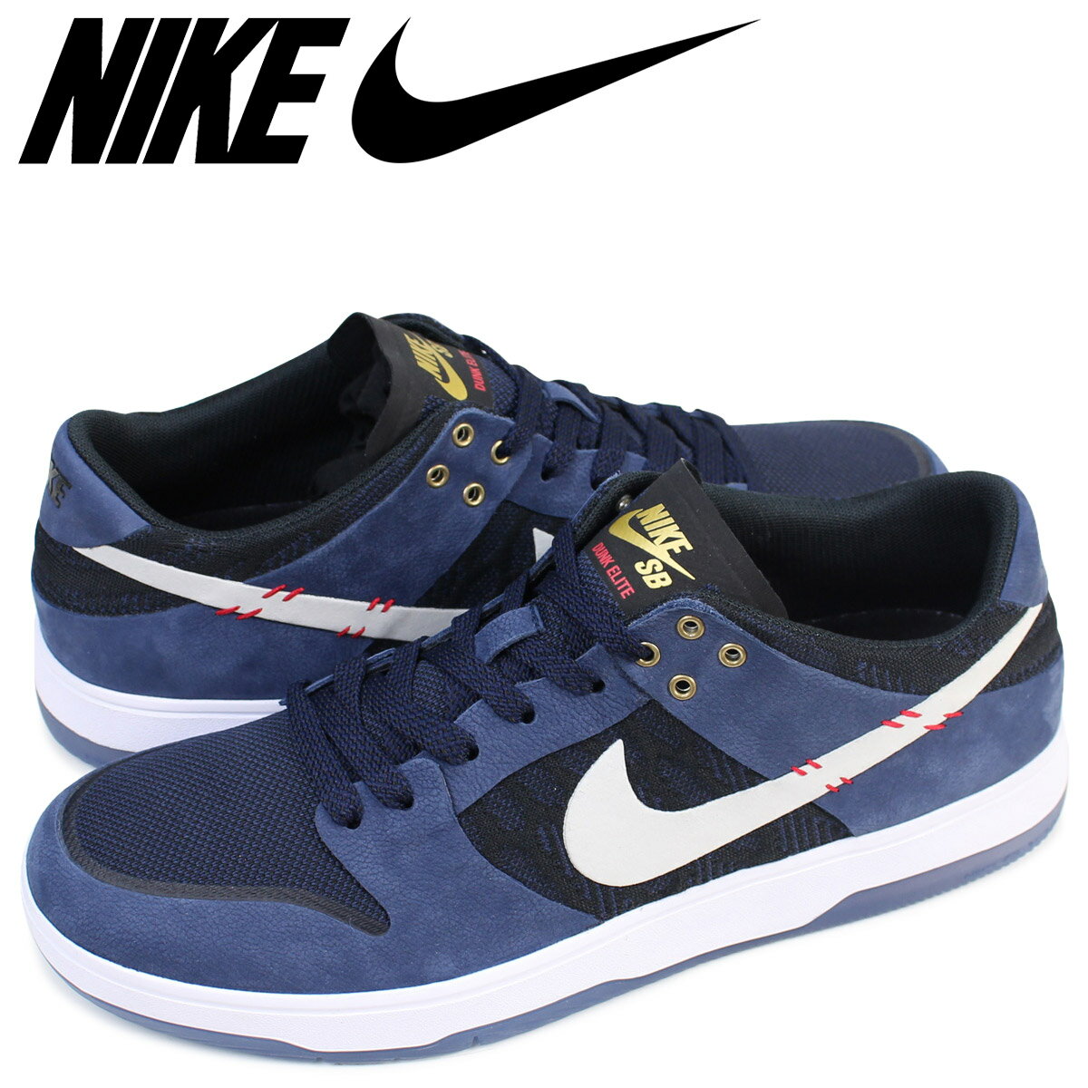 NIKE ナイキ SB スニーカー SB ZOOM DUNK LOW ELITE QS 877063-416 メンズ 靴 ネイビー 【◆】
