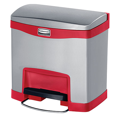 ラバーメイド SUS(ステンレス製) フロントステップ Slim Jim ステップオンコンテナ 赤 15L 1901983【送料無料】【smtb-K】