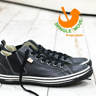 7/7再入荷 【 ポイント12倍 】 SPINGLE MOVE SPM-442 BLACK サイドゴア スピングルムーブ 442 ブラック メンズ レディース