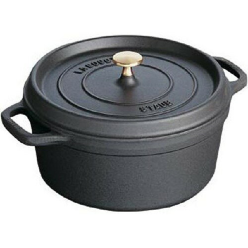 【新品/取寄品】【通販限定】staub ピコ・ココットラウンド 20cm ブラック