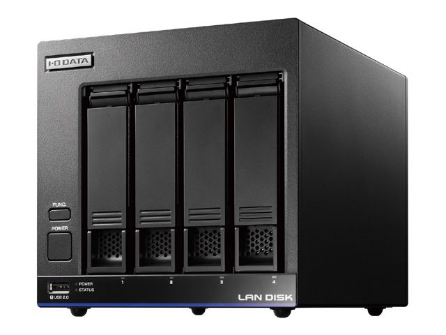 【新品/取寄品】高性能CPU&NAS用HDD「WD Red」搭載4ドライブビジネスNAS有償5年間保守パックモデル8TB HDL4-X8/ST5