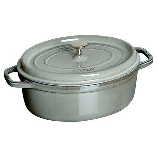 【新品/取寄品】【通販限定】staub ピコ・ココットオーバル 23cm グレー