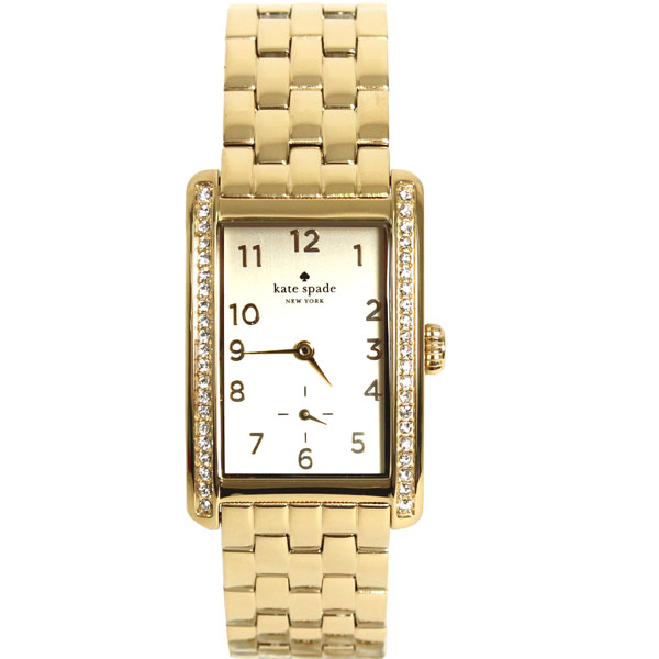 【新品】 kate spade ケイトスペード 腕時計 COOPER GRAND 1YRU0118 711 ゴールド ホワイト文字盤 スクエア レディース 【楽ギフ_包装】