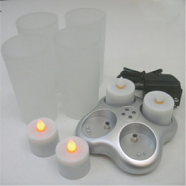 キャンドルライト smartcandle スマートキャンドル 4ピース充電式キャンドルセット SC2101(代引き不可)【ポイント10倍】