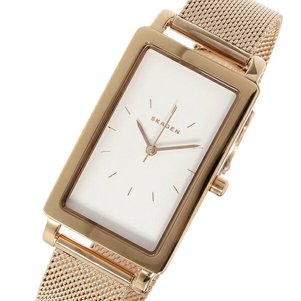 スカーゲン SKAGEN ハーゲン レクタンギュラー クオーツ レディース 腕時計 時計 SKW2466 ホワイトシルバー【ポイント10倍】【楽ギフ_包装】