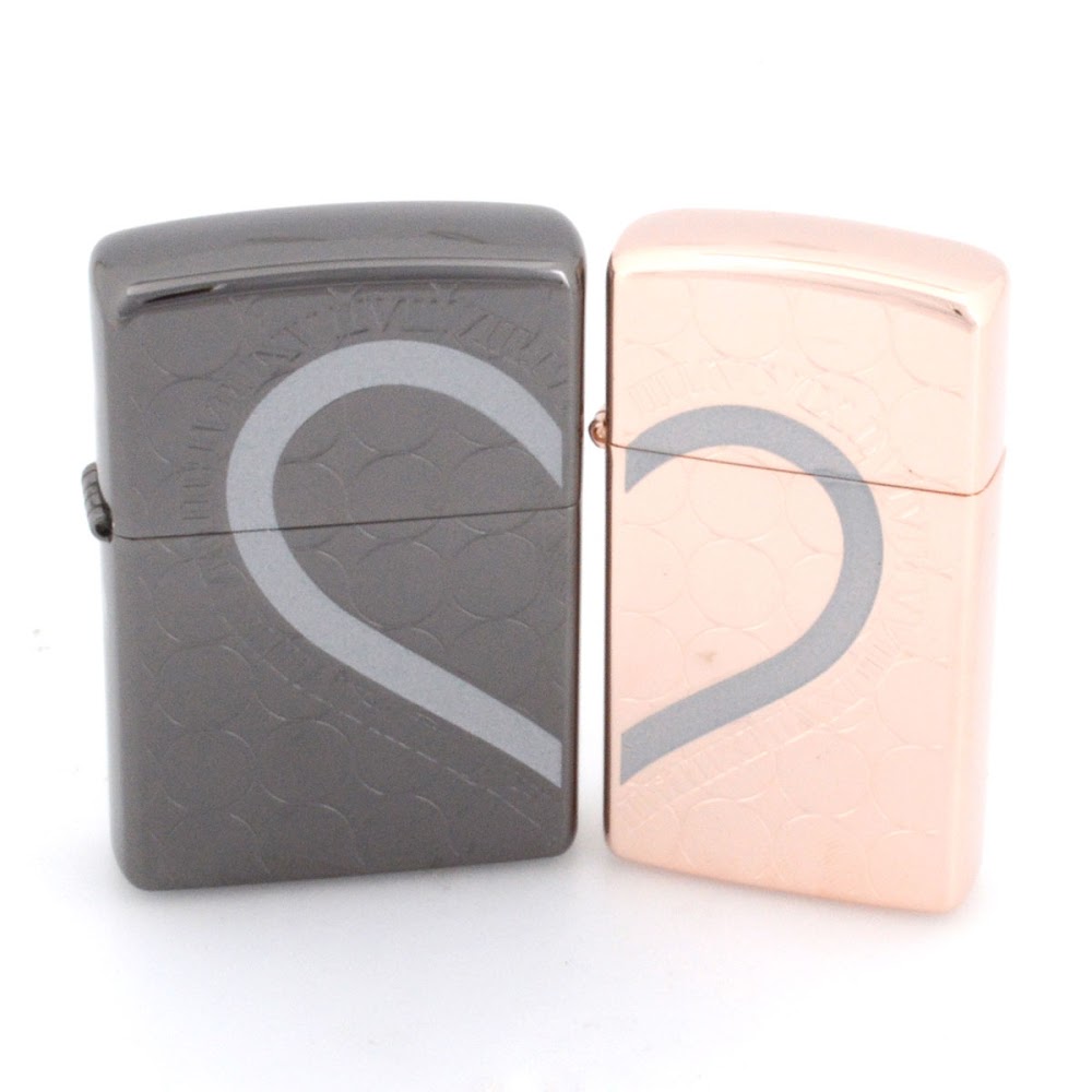 ジッポー Zippo ZP002 【white clover×Zippo】 ペアZippo ライターセット 「円周率とハート」 2つ合わせると、ひとつの絵柄が現れるシェアデザインが魅力的♪【送料無料】