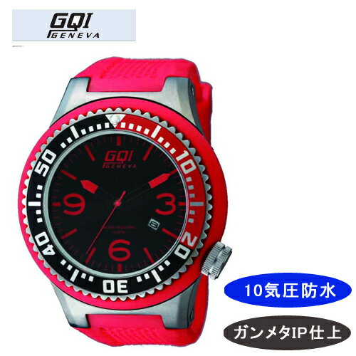 【GQI GENEVA】 ジェネバ メンズ腕時計 GQ-110 アナログ表示 10気圧防水 /1点入り(代引き不可)