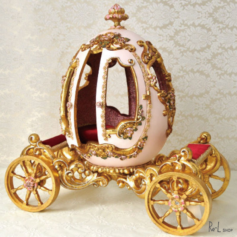 【数量限定入荷】プリンセスエッグコーチオブジェ KATHERINE'S COLLECTION 【キャサリンコレクション】 ロマンチックなコーチのオブジェ 置物 ピンク REKC130