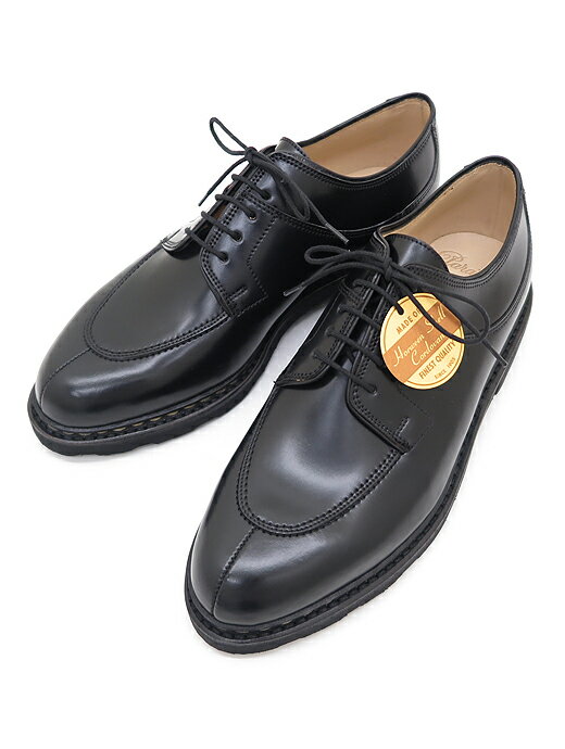 正規通販店舗 Paraboot パラブーツ コードヴァン ホーウィン ブラック AVIGNION アビニョン Uチップ シューズ GRIFFソール par322202