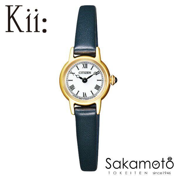 国内正規品シチズン【Kii】【キー】【エコドライブ】【ソーラー腕時計】【レディース】【婦人用】【女性用】【革バンド】【EG2995-01A】