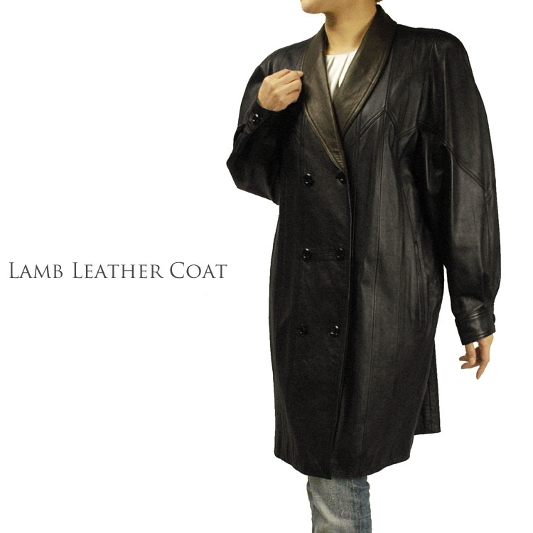 1点限り ラム コート ダークブラウン&ブラック フリーサイズ ◆◆ 冬 プレゼントcoat