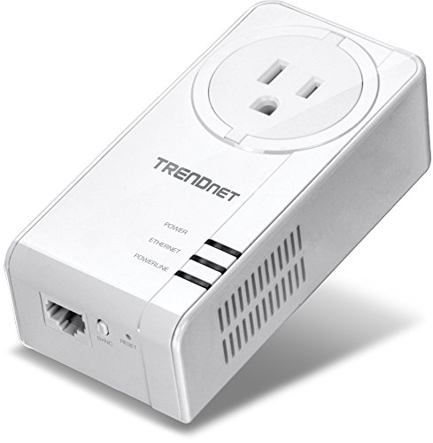 【TRENDnet TPL-421E - Bridge - GigE HomePlug 1.0 HomePlug AV (HPAV) 2.0 - wall-pluggable】 b00uvn43bs