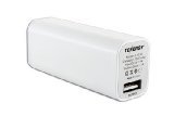 【Tenergy 2600mAh Lipstick Portable Power Bank (White) by Tenergy】 b0097cwoo2
