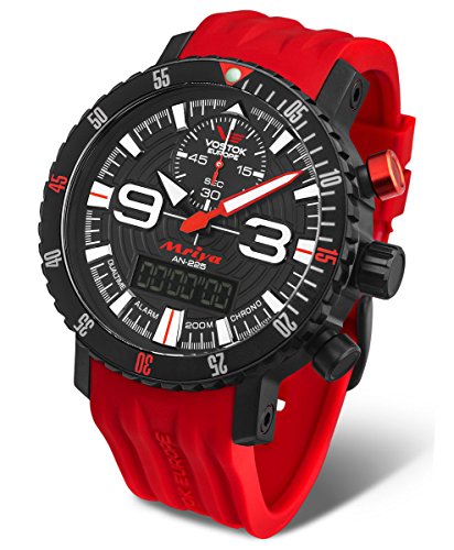 【送料無料】【vostok-europe???Mriya AnaDigi???レッド???9516???5554250】 b00tuszb3e