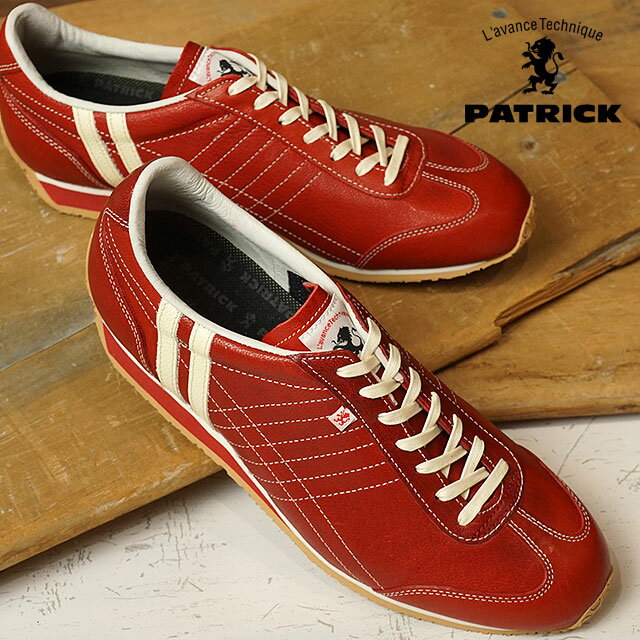 【即納】【返品送料無料】PATRICK パトリック スニーカー PAMIR-OIL パミール・オイル RED (529177 SS17)【コンビニ受取対応商品】