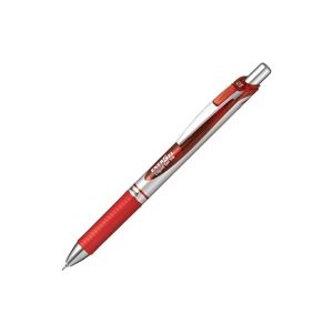 (業務用30セット) ぺんてる ボールペン エナージェル 【0.5mm/赤 10本入り】 速乾 ノック式 ゲルインク BLN75Z-B ×30セット
