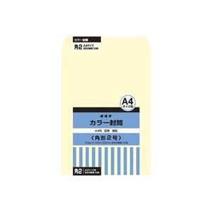 (業務用30セット) オキナ カラー封筒 HPK2CM 角2 クリーム 50枚