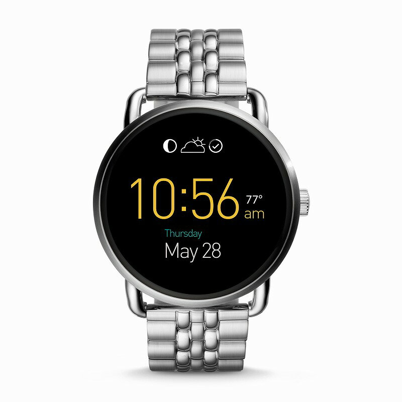 フォッシル スマートウォッチ Fossil FTW2111 Q Gen 2 Smartwatch Wander Stainless Steel海外お取り寄せ商品 米国正規商品 送料無料【smtb-tk】