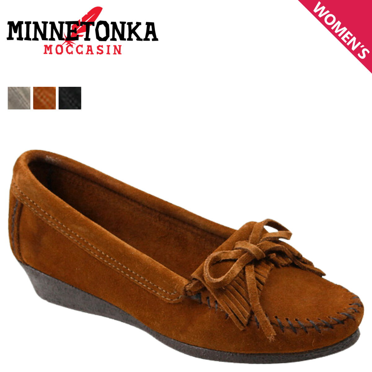 ミネトンカ モカシン キルティ MINNETONKA ウェッジ KILTY WEDGE MOCCASIN レディース