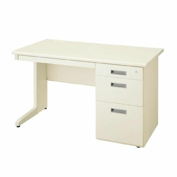 家具/収納 SEIKO FAMILY(生興) 日本製 LCSシリーズ(ニューグレータイプ) W1200 片袖机 LCS-127CG