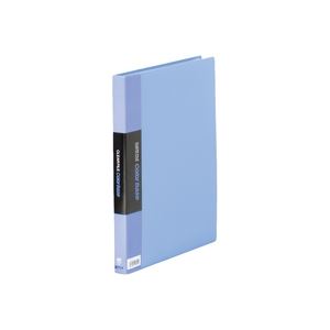 生活用品・インテリア・雑貨 生活日用品 雑貨 (まとめ買い)クリアファイル 40P 132CW A4S 青 【×10セット】