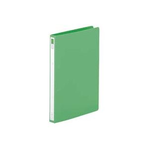 文具・オフィス用品 (業務用100セット) LIHITLAB リングファイル F-867-5 A4S 27mm 黄緑 【×100セット】