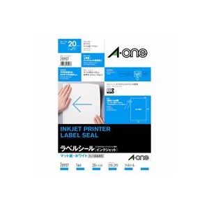AV・デジモノ (業務用30セット) エーワン IJラベル 28907 A4/全面 20枚 【×30セット】