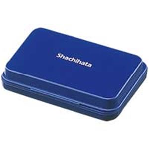 生活用品・インテリア・雑貨 (業務用100セット) シャチハタ スタンプ台 HGN-1-B 小形 藍 【×100セット】