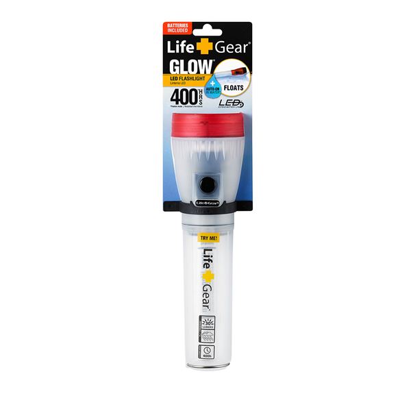 便利グッズ 日用品雑貨 (業務用セット) ライフギア LEDハンドライト 単3形3本 レッド DOP-LG300(R) 【×5セット】