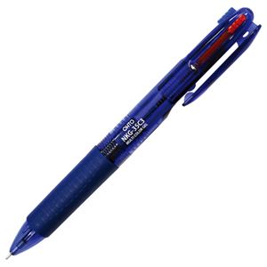 生活用品・インテリア・雑貨 (まとめ) オート ゲルインクボールペン ニードルポイント マルチカラーゲル3 0.5mm (軸色 クリアブルー) NKG-35C3 1本 【×20セット】
