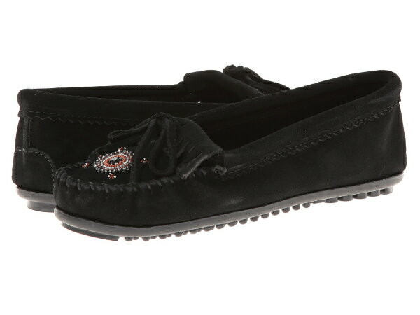 (取寄)ミネトンカ レディース ミー トゥー ウイ マサイ モックス Minnetonka Women Me To We Maasai Mocs Black Suede