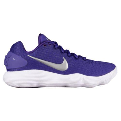 (取寄)Nike ナイキ レディース リアクト ハイパーダンク 2017 ロー Nike Women's React Hyperdunk 2017 Low Court Purple Metallic Silver White