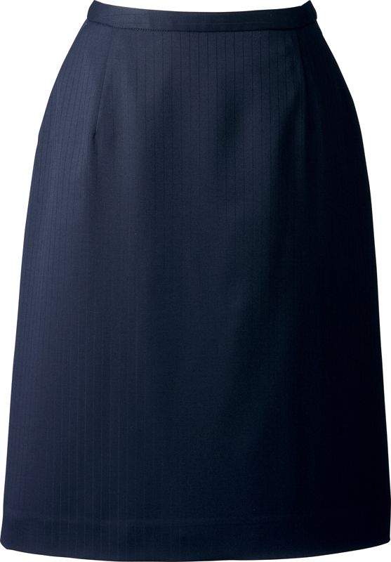 【スカート】【ハネクトーン HANECTONE スカート-5~19 A850】ドビーストライプ 女性用 レディス 事務服 オフィス 受付 サービス 接客 セミタイト 三段カン 滑り止め センターベント ブラック ネイビー グレー JAYRO【カウンタービズ Counter Biz】
