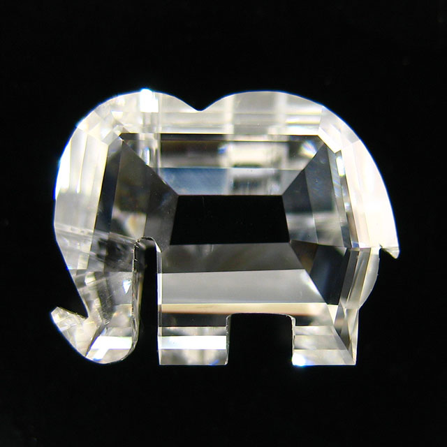 ダイヤモンド ルース 1.169ct, F, VS-2, 象(エレファント)型 【 ゾウさんの形のダイヤモンド 】【1ctUP】