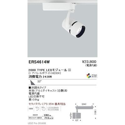 品質満点 遠藤照明 LEDZ ARCHI series スポットライト ERS4614W