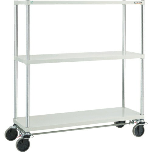 トラスコ中山 TRUSCO フェニックスラック 1200X600 U車輪4輪S付 W色 PER4463U125B4W