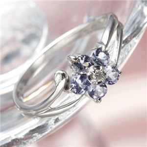 その他 K10WG(ホワイトゴールド)タンザナイトリング 7号 ds-506957