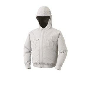 その他 空調服 フード付屋外作業用(チタン加工) リチウムバッテリーセット BPF-500NC06S4 シルバー 2L ds-1674583