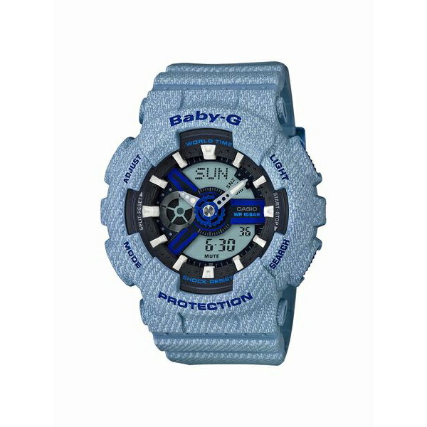 Baby-G ベビージー CASIO カシオ DENIM’D COLOR デニム 【国内正規品】 腕時計 BA-110DE-2A2JF 【送料無料】【代引き手数料無料】【あす楽対応】