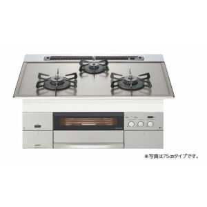 【N3WM2PWAVKSTED】 《TKF》 ノーリツ ビルトインコンロ スタイリッシュブリンクデュオ 75cmタイプ シルバーミラーガラストップ ダッチオーブン付 ωα0