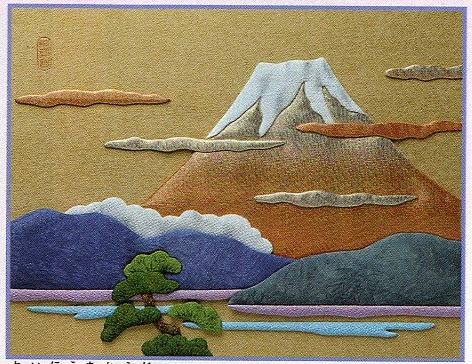 東芸押し絵キット K8925「霊峰赤富士」 押絵キット(6号) 富士山 世界遺産 世界文化遺産 静岡