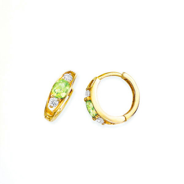 K18ペリドットピアス ペリドット ピアス