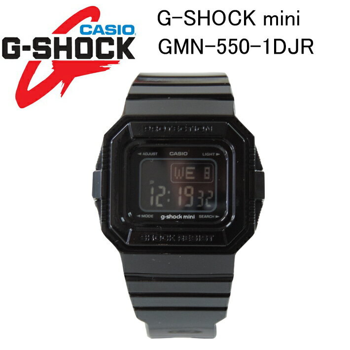 【G-SHOCK mini】Gショック ミニ 腕時計 カシオ CASIO 日本正規品GMN-550-1DJR ブラック/ブラック メンズ/レディース/腕時計あす楽!!