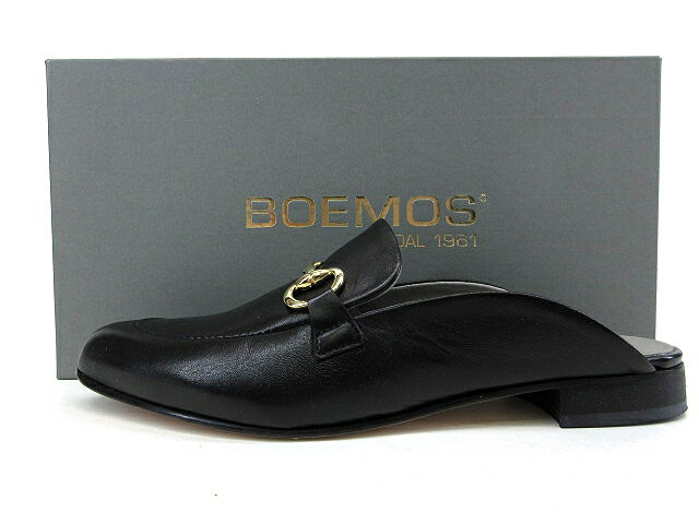ボエモス BOEMOS 17ss ビット ローファー スリッポン bianco ミュール サンダル 36 23 ブラック 黒 レディース 【中古】【ベクトル 古着】 170412 ブランド古着ベクトルプレミアム店