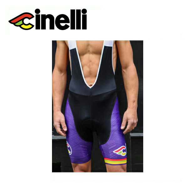 (送料無料) cinelli チネリ WEAR ウェア ITALO 79 AERO PURPLE BIBSHORT