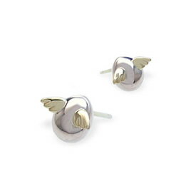 天使の卵 ピンクシルバーピアス(天使315PS)【天使 ピンクシルバー ピアス プレゼント アクセサリー アクセ ジュエリー シルバー 華奢 シンプル 羽根 プレゼント ギフト 天使のたまご 可愛いピアス レディース ギフト おしゃれ かわいい】 クリスマス