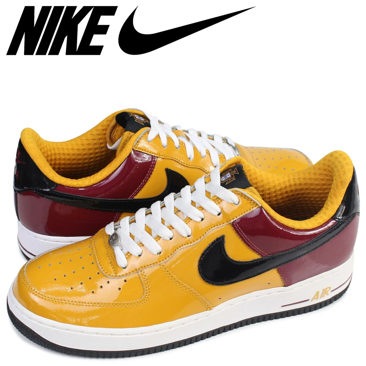 ナイキ NIKE エアフォース1 スニーカー AIR FORCE 1 LOW PREMIUM PORTUGAL 309096-701 ロー メンズ 靴 イエロー 【◆】