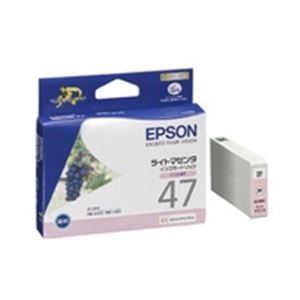 【送料無料】(業務用40セット) EPSON エプソン インクカートリッジ 純正 【ICLM47】 ライトマゼンタ